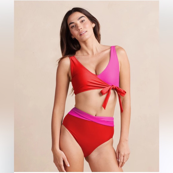 summersalt Other - Summersalt The Perfect Wrap Bikini Top and The Wrap High Rise High Leg Bottom